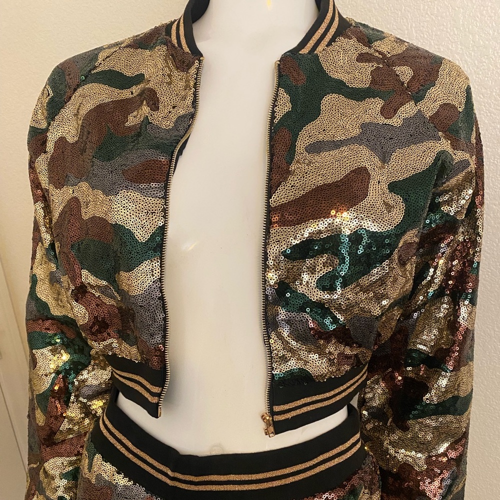 2 piece Sequin Jogging Suit